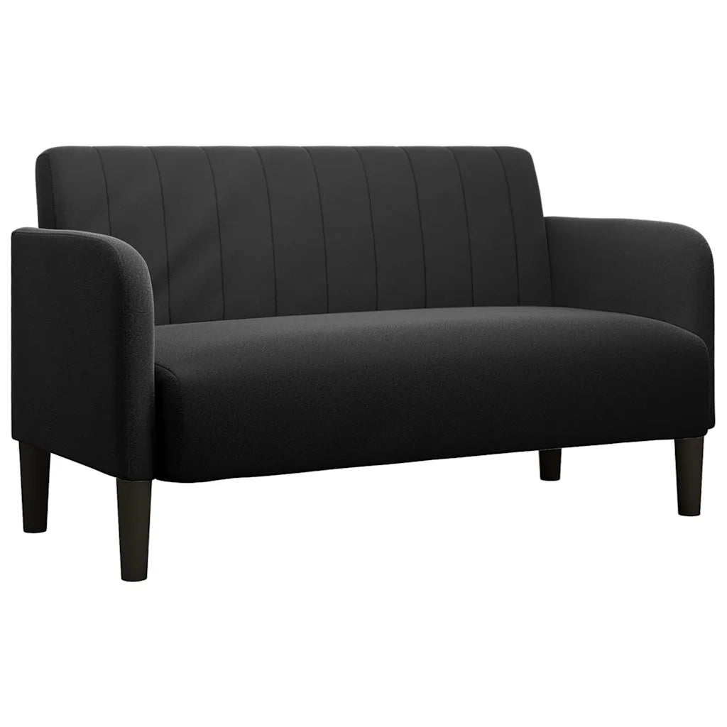 Divano Divanetto-Sofa Nero 109 cm in Velluto