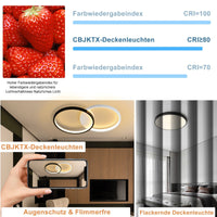 ZMH Lampada da soffitto plafoniera LED moderna bianco nero per camera letto