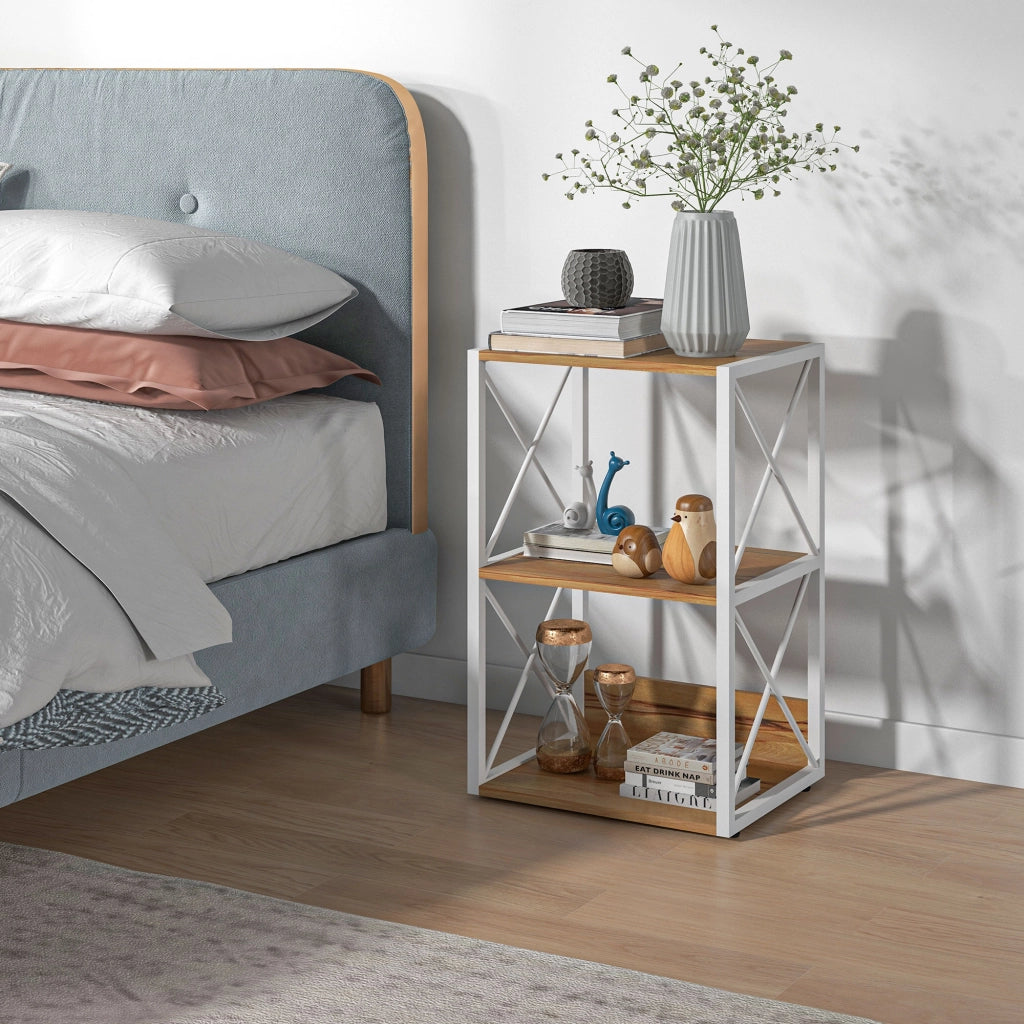 Libreria 3 Ripiani in Legno ¨C zephmum ¨C 40x35x72.5cm