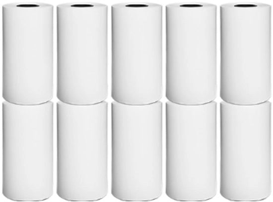 Papier termico - 10 rotoli - 57 x 25 mm - Stampa senza inchiostro - Rotoli per cassa - Adatto per stampanti termici mini - Papier di alta qualità
