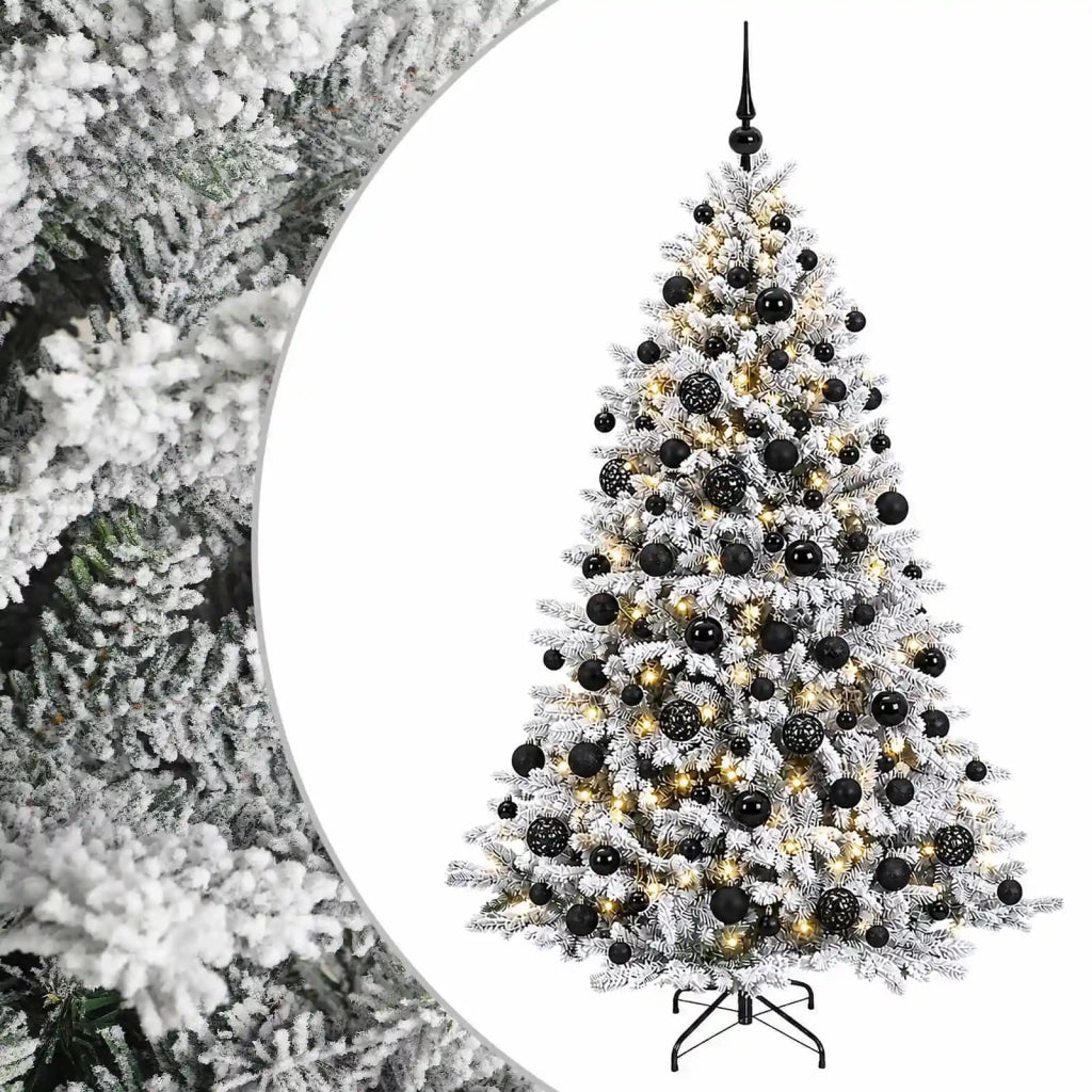 Albero di Natale Artificiale con Palline 210 cm 300 LED 3466413