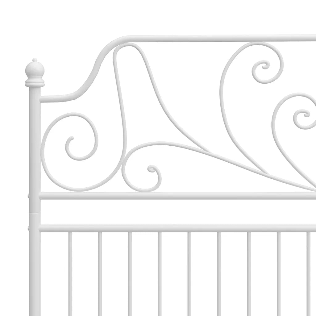 Giroletto-Struttura Letto Bianco in Metallo 160x200 cm 319556