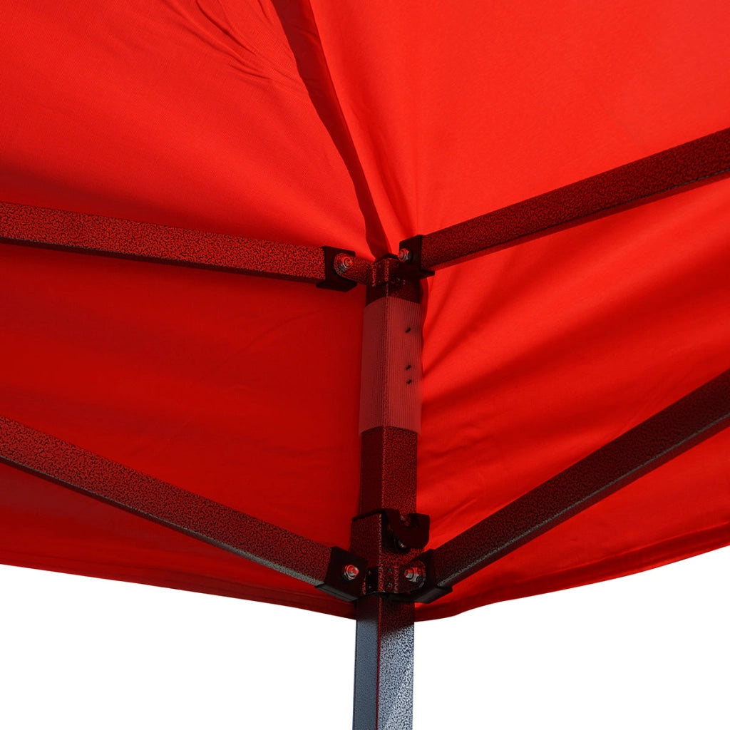 Gazebo rosso 3x4.5 m, altezza regolabile, pieghevole Breckner Germany