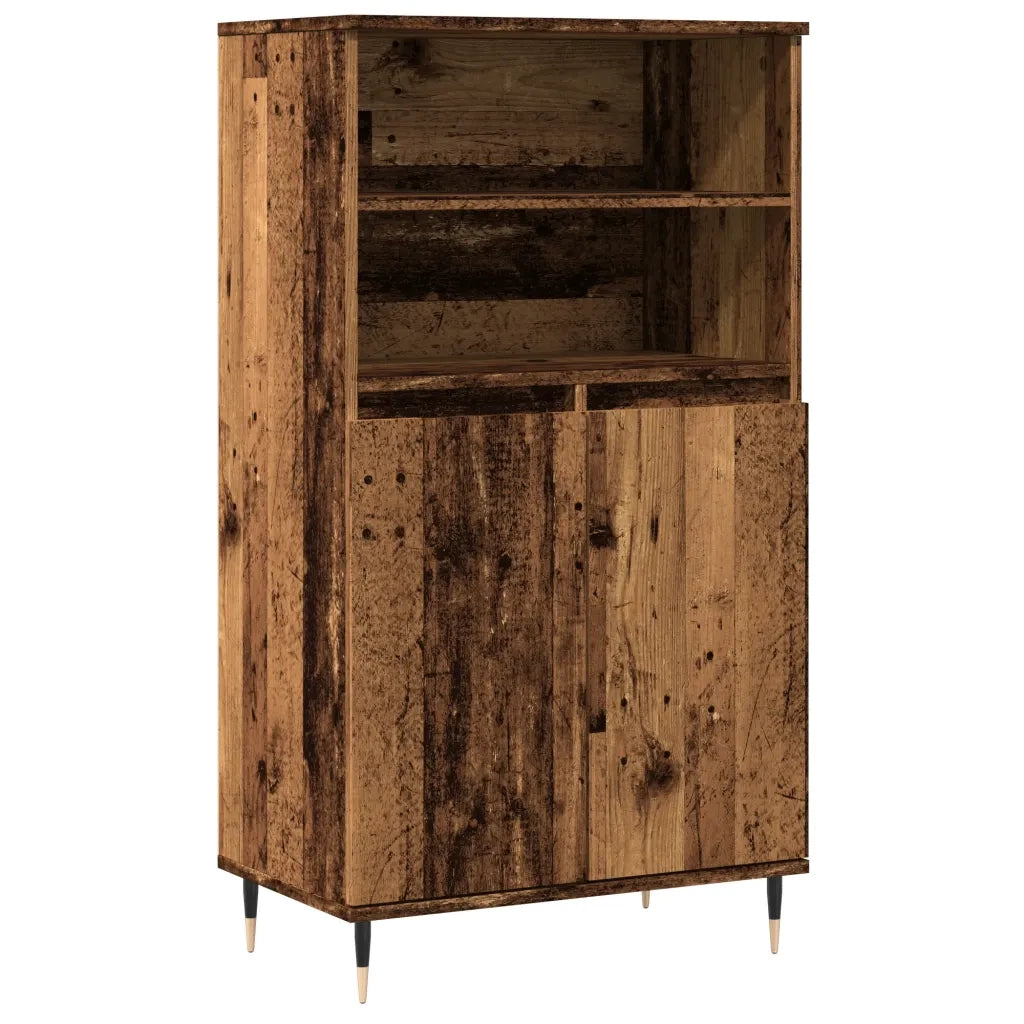 Credenza Legno Antico 60x36x110 cm in Legno Multistrato 857458