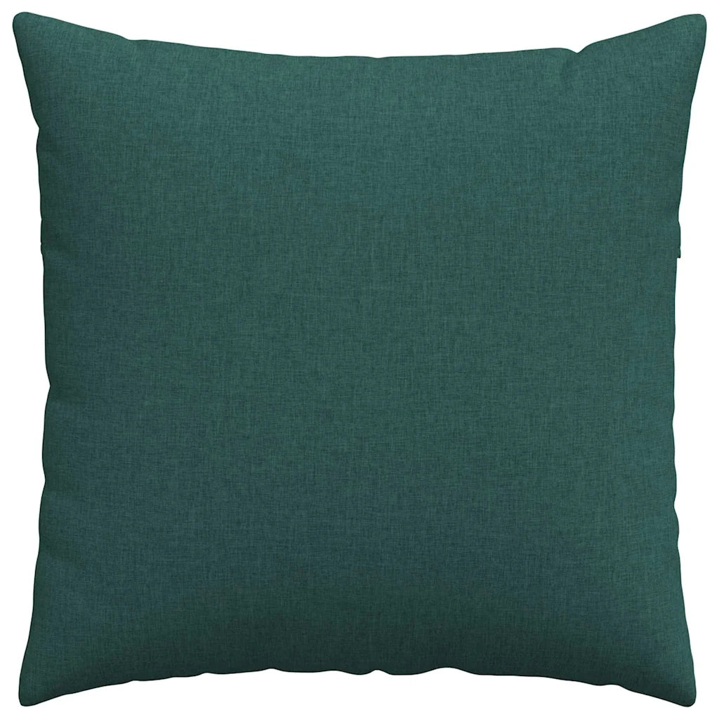 Cuscini da Divano 2 pz | Cuscini per sedie Verde Scuro 80 x 80 cm Tessuto