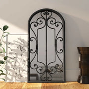 Specchio Nero 70x30 cm Ferro per Uso Interno