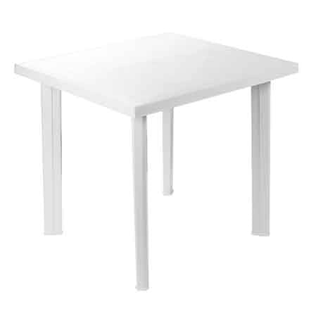 TAVOLO COMPONIBILE RETTANGOLARE 'FIOCCO' cm 80x75x72h - Col. Bianco - PRO GARDEN