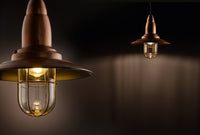 Lampada a Sospensione da Interno  E27 in Metallo Rame Antico