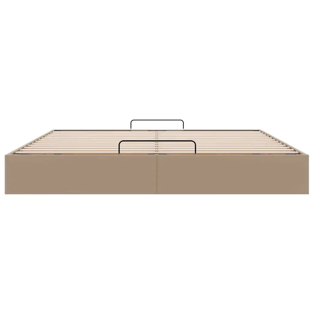 vidaXL Struttura Letto Pouf senza Materasso 160x200 cm Similpelle