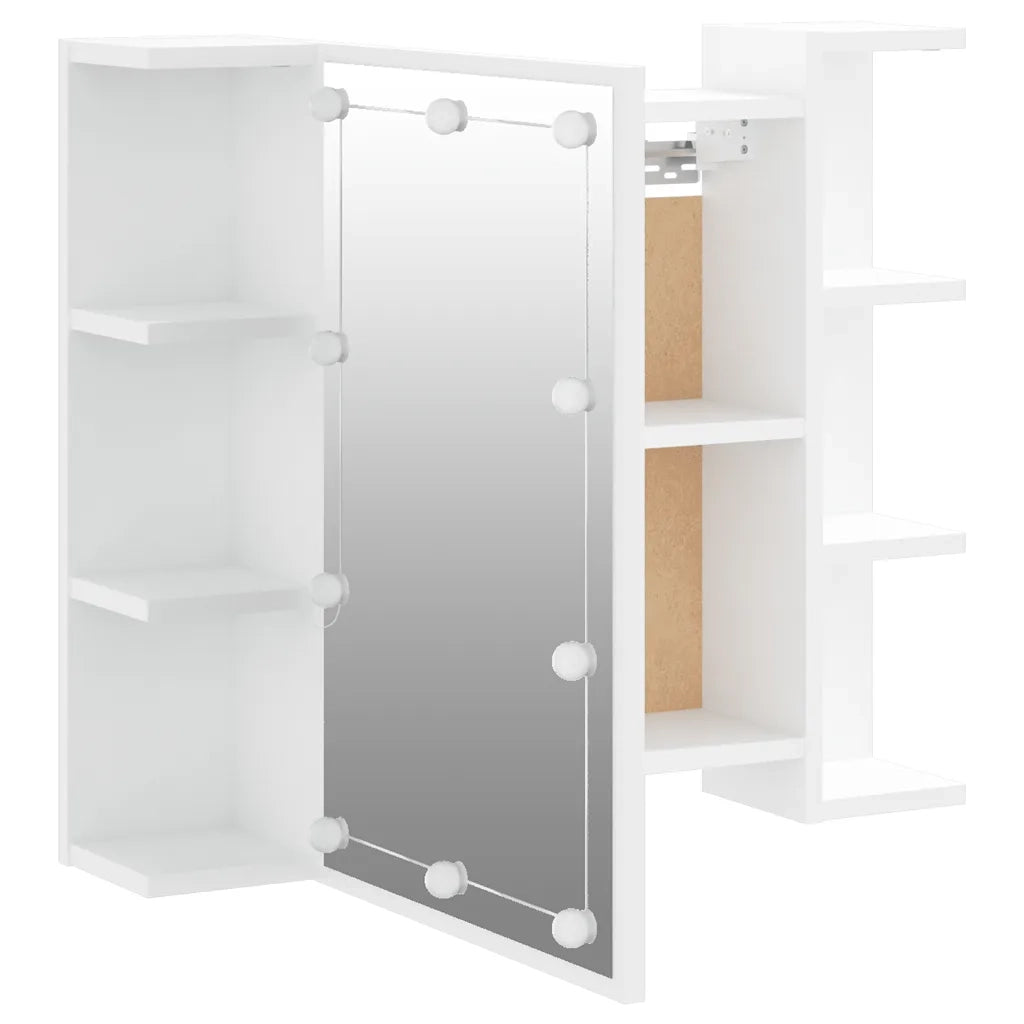 Mobile a Specchio | Armadio da bagno con LED Bianco 70x16,5x60 cm