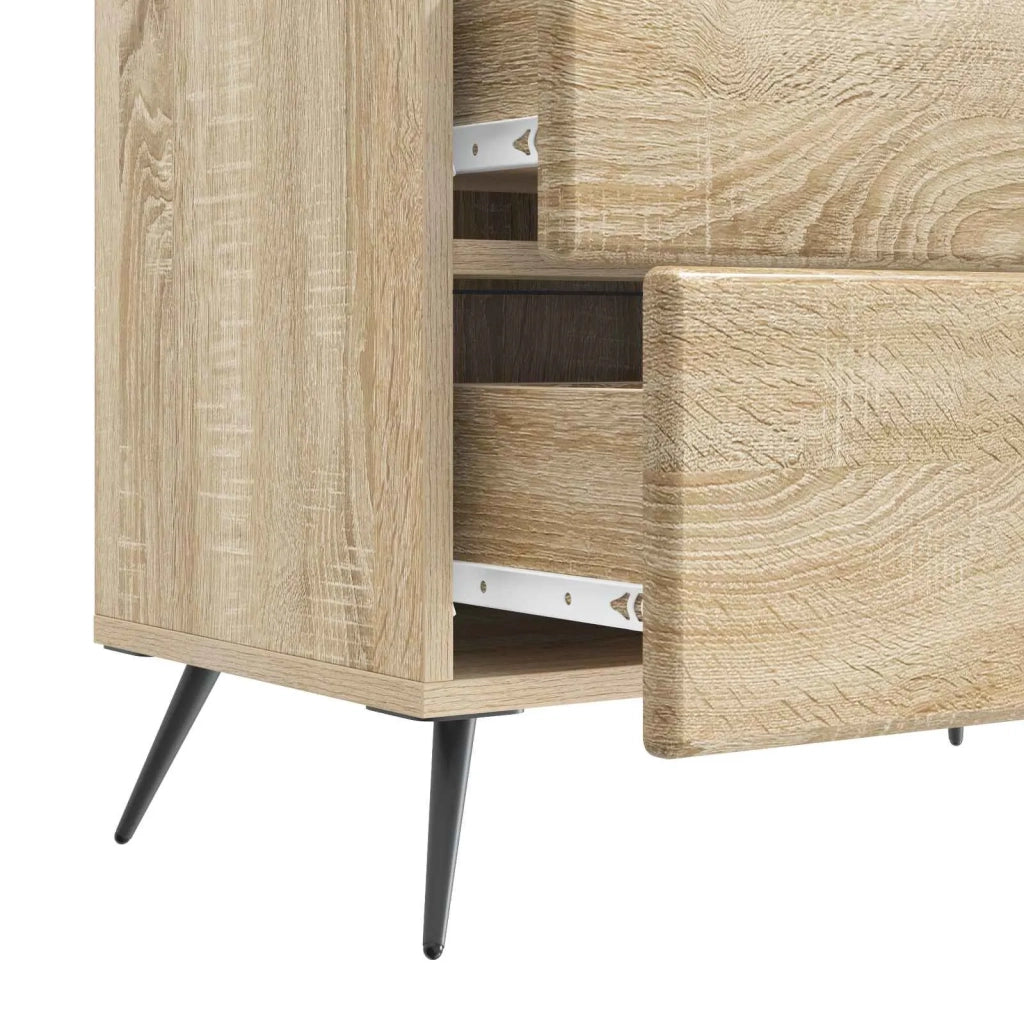Comodino | Armadio da Notte | Mobiletto da notte con cassetto Rovere Sonoma 62 x 34,5 x 47,5 cm