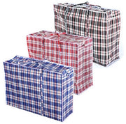 Sacchi di Stoccaggio Jumbo - 3 Pezzi - Resistenti e Duraturi - Borsa per Abiti - Con Cinturino - Ideali per la Mobilità - Dimensioni 79x20x58,5 cm - Borse di Stoccaggio