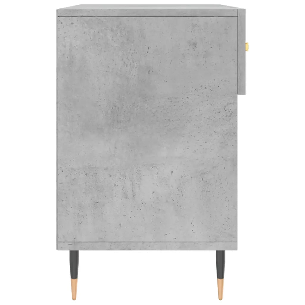 Panca Porta Scarpe | Scarpiera | Mobile per scarpe Grigio Cemento 102x35x55cm Legno Multistrato