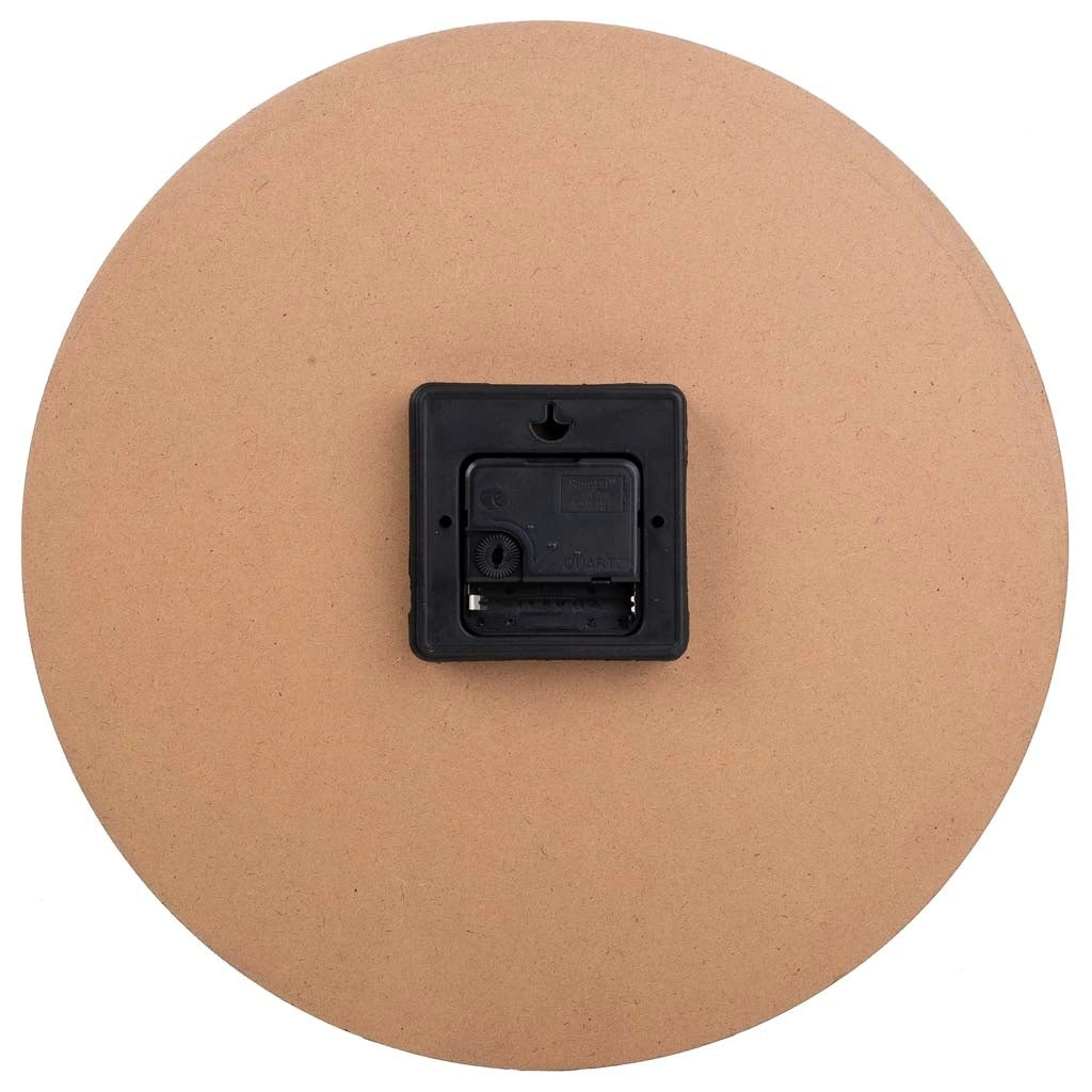 Orologio da parete in legno nero d34x2h