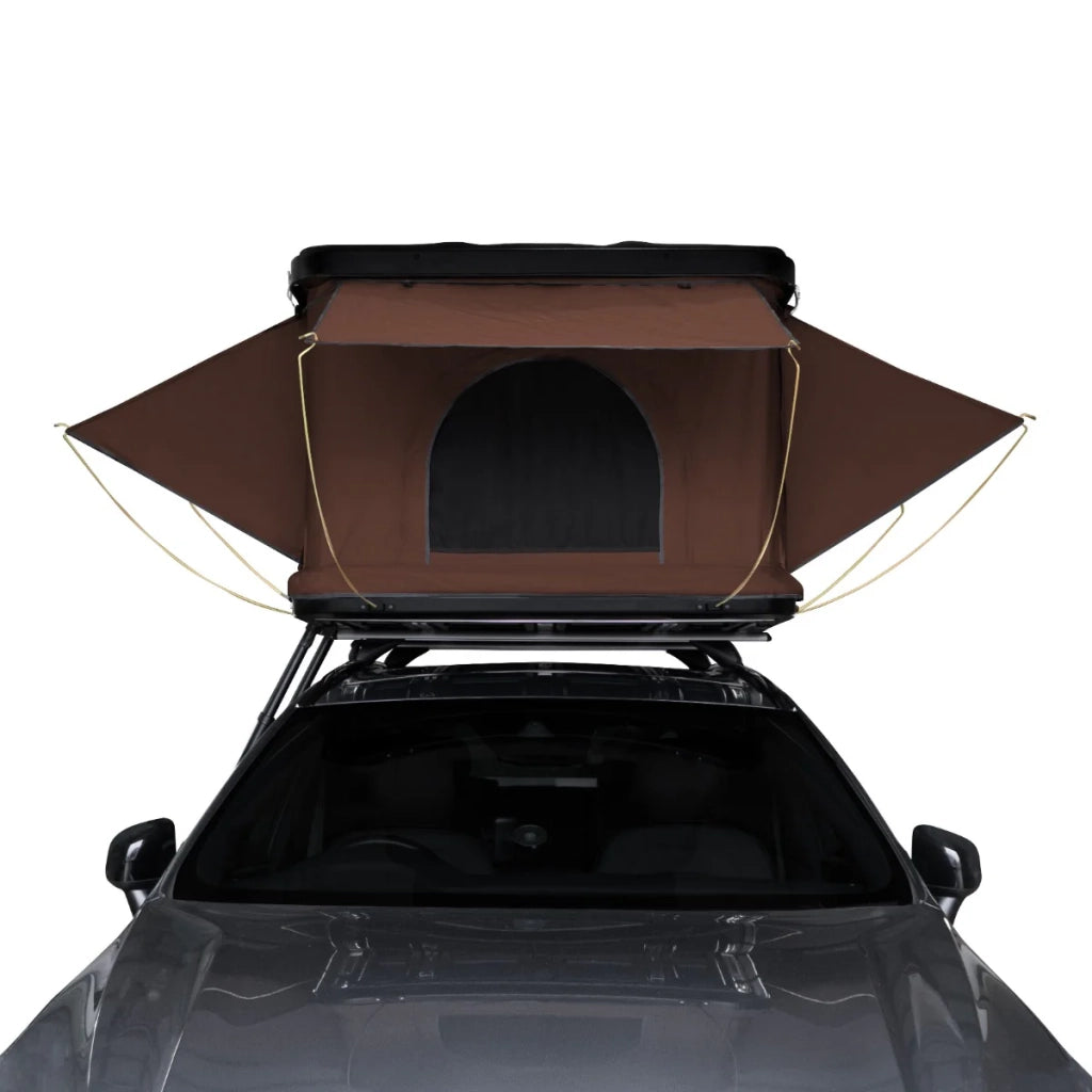 Tenda da tetto per auto - Marrone rigida Shell Pop Up cuccetta campeggio 3 persone