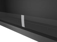 Camino a Bioetanolo da Incasso 154,4x59,4x30 cm Inside 1500 Slim Nero con Vetro