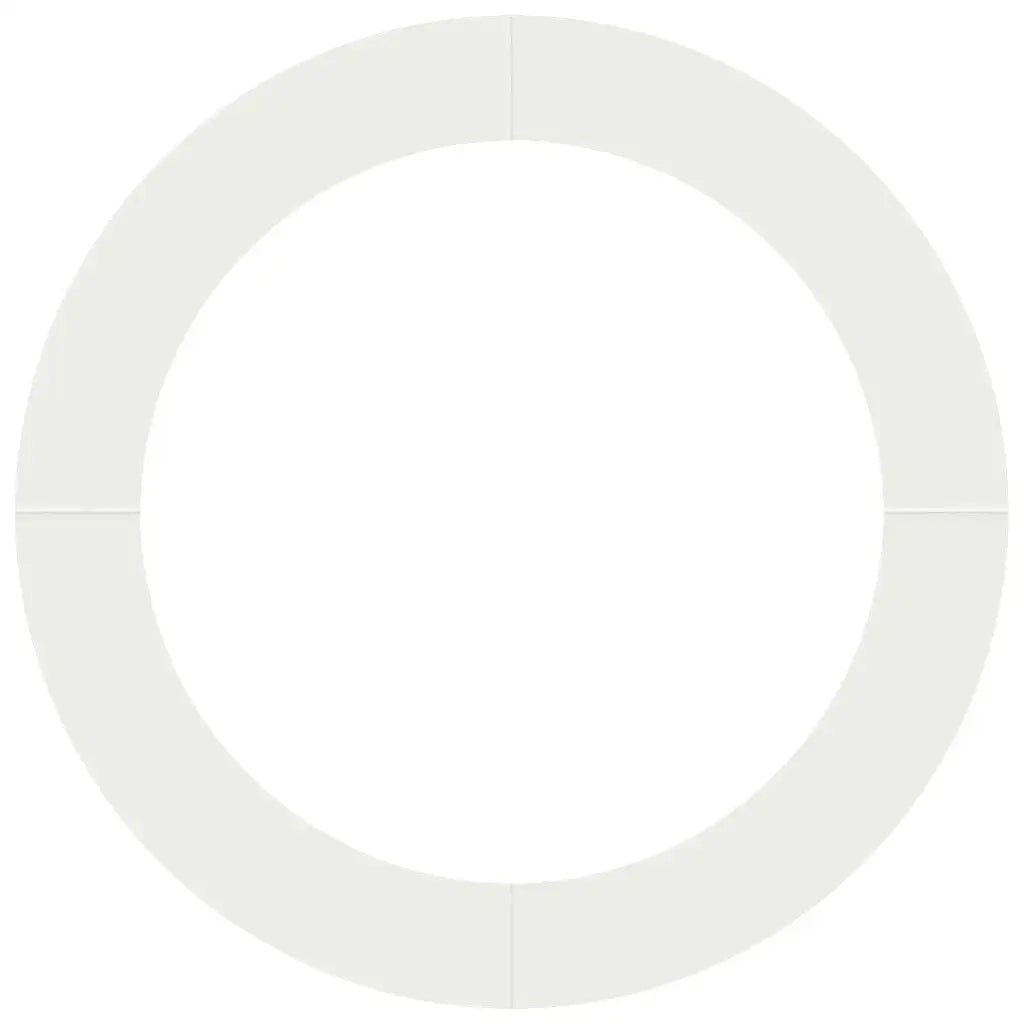adatto per Anelli d'Albero Piatto 5 pz Bianco ?90 / 120 cm CFW6867751