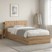 Telaio del letto con storage Rovere Artigianale 90 x 190 cm