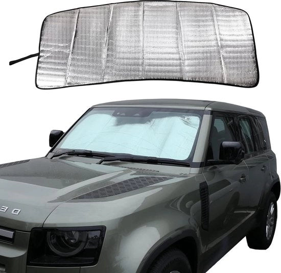 Ombreggiatore per Parabrezza con Riflettore UV per Land Rover Defender 90 110 2020-2022 - Ombrello Riflettente Flessibile per Visiera di Protezione del Veicolo
