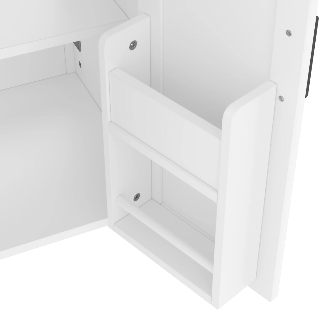 Mobile Bagno con Lavabo Integrato ¨C MINIMAL ¨C Bianco, 2 Ante, Cassetti, 60x46x85