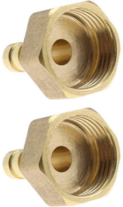 Fitting per 2 pezzi - 1/2 pollici BSP tubo interno - 8 mm Barb tubo - Connettori - Materiale in rame massello - Alta resistenza alla temperatura - Connettori per tubi