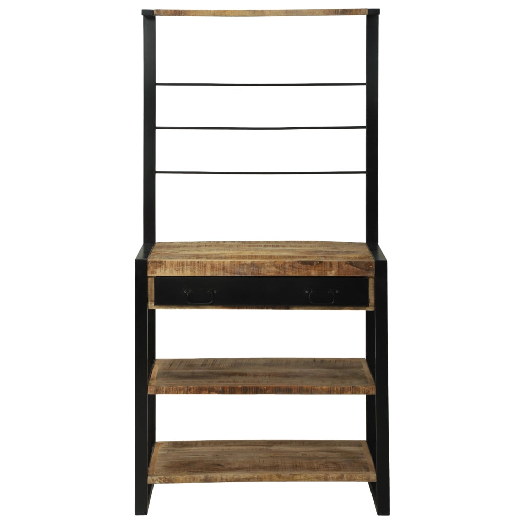Scaffale da cucina 80x40x160 cm in legno massello di mango