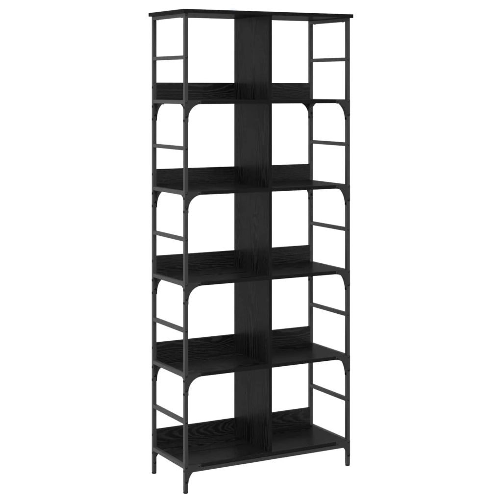 Libreria Rovere nero 78,5 x 33 x 188,5 cm metallo PB 8010897