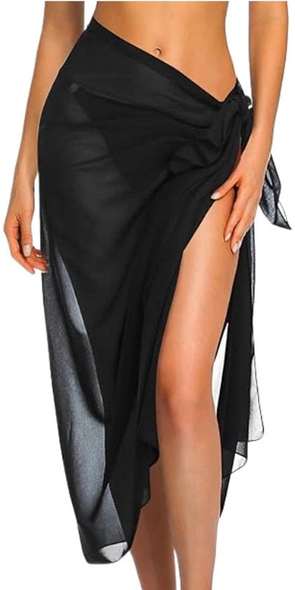 Sarong essenziale per vacanze - Vestito da spiaggia multifunzionale - Leggero e semi-trasparente - Fatto di viscose - Coprispalle da spiaggia