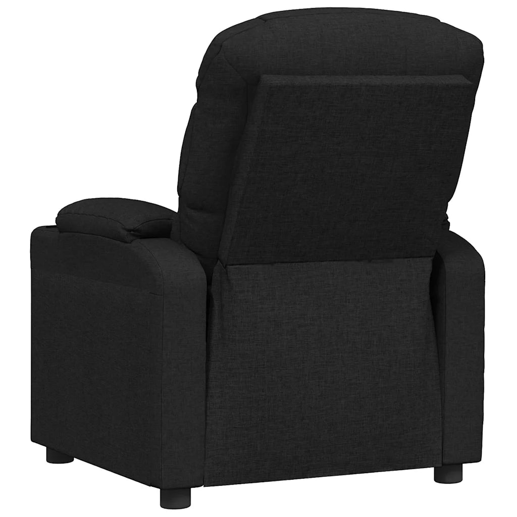 Divano Sedia-Poltrona Reclinabile in Tessuto Nero 291493