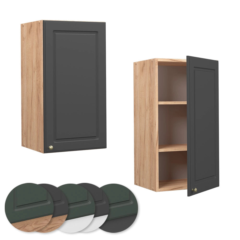 Pensile da cucina Fame-Line Antracite-oro/Rovere dorato 40 cm Vicco