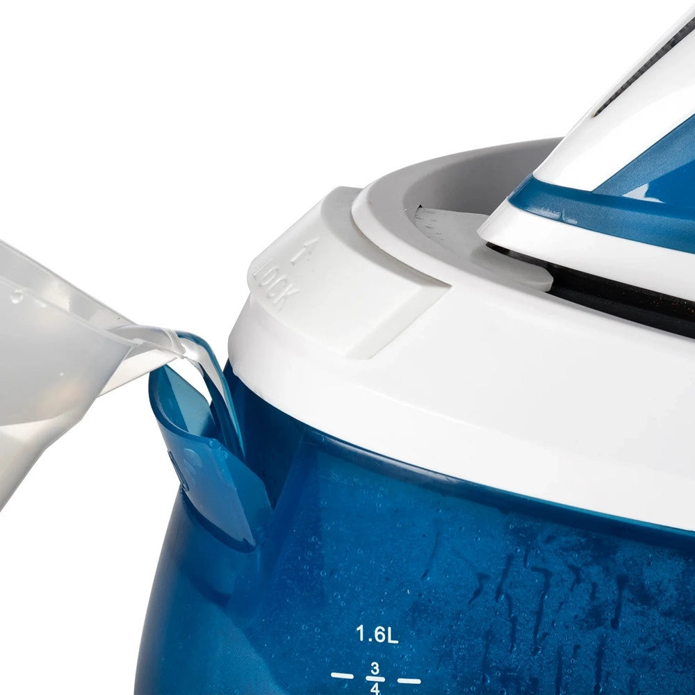 Trade Shop - Ferro Da Stiro Con Caldaia 2800w Serbatoio 1.6lt Piastra In Ceramica Alluminio Anticalcare -