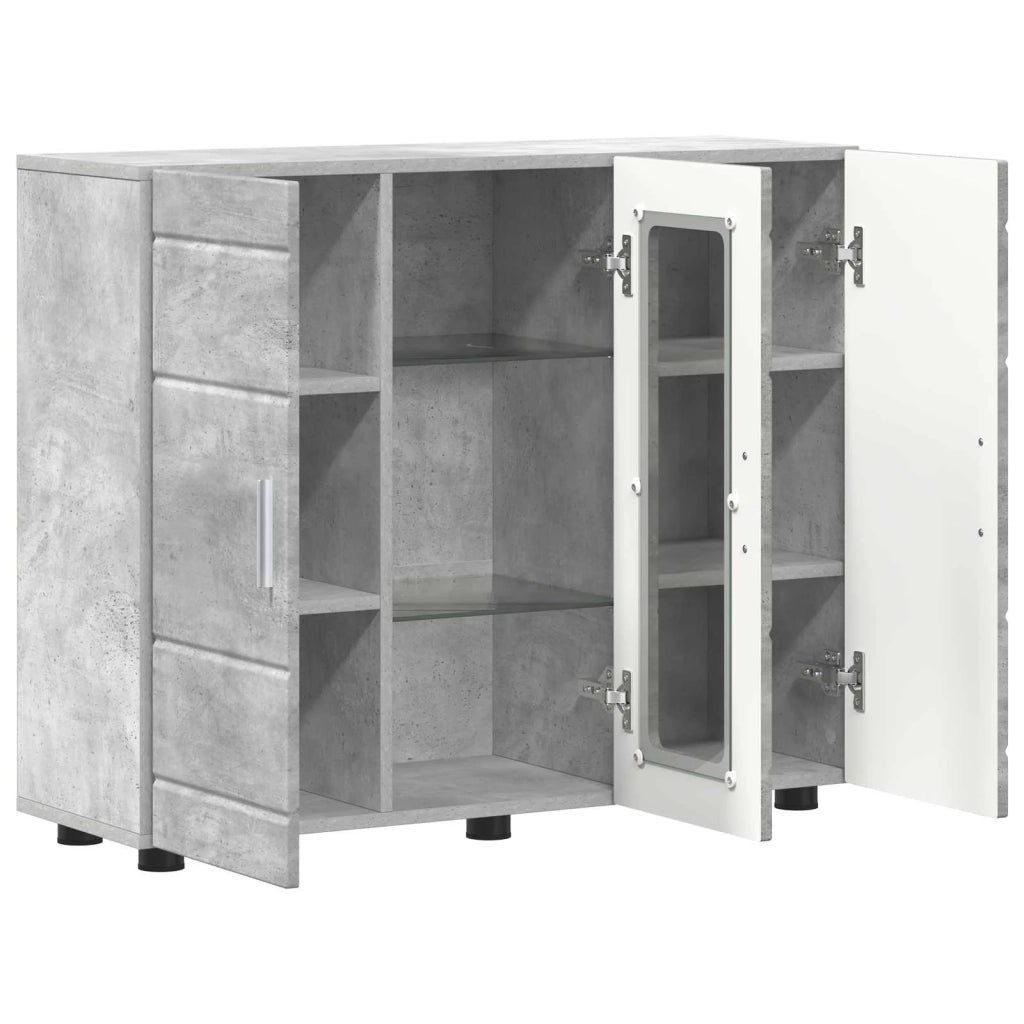 Armadio in Legno Grigio cemento 88,5 x 30,5 x 73 cm 880304