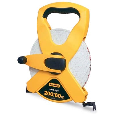ROTELLA METRICA TELAIO APERTO STANLEY  NASTRO FIBERGLASS MM 13 ML 60 234795