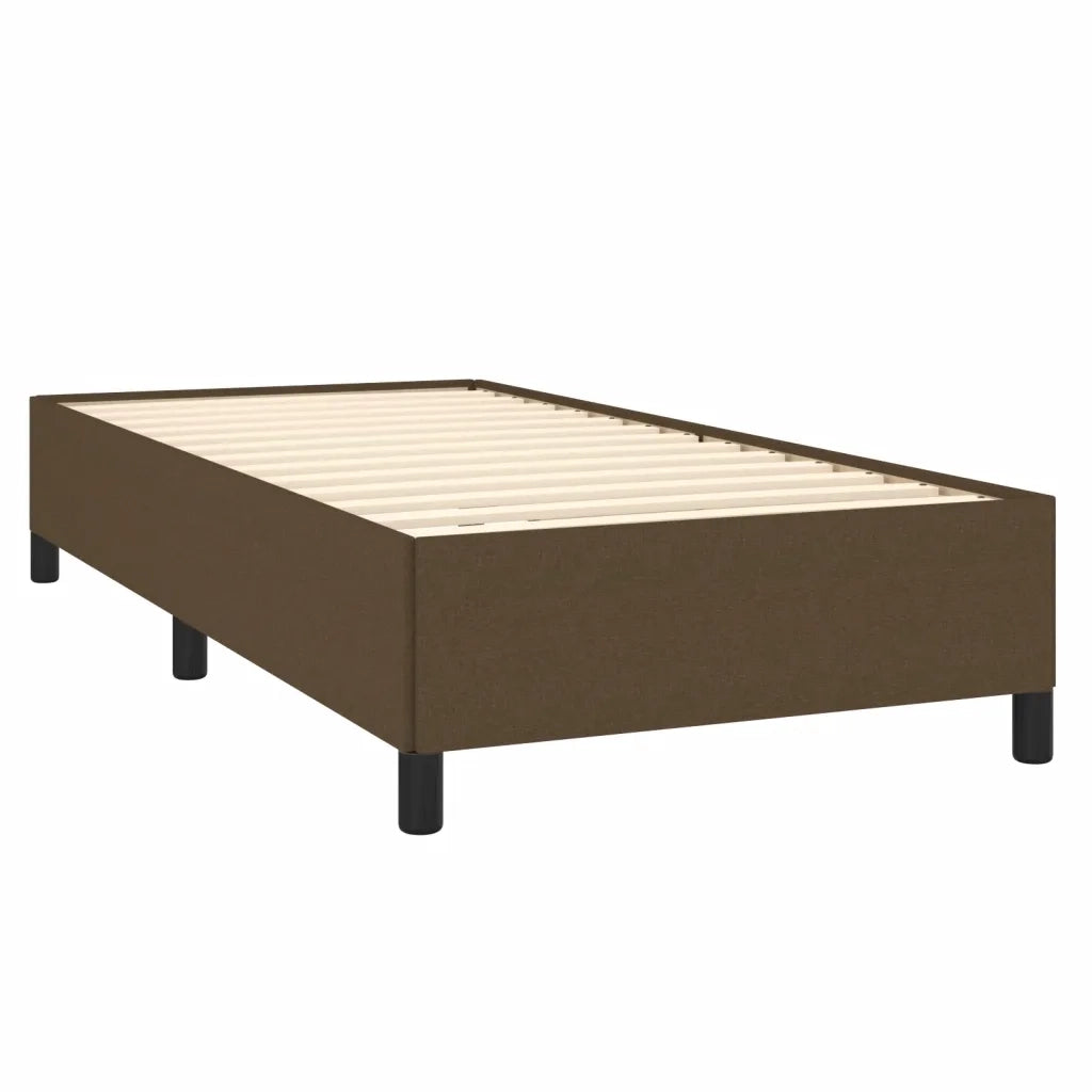 Giroletto senza Materasso-Struttura Letto Marrone Scuro 80x200 cm Tessuto 256020
