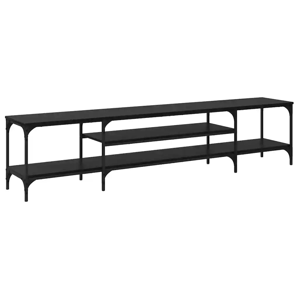 Mobile TV-Credenza per TV-Console TV Rovere Nero 201 x 35 x 45 cm