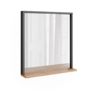 Vicco Guardaroba da ingresso Antracite/quercia dorata 57 x 60 cm con specchio