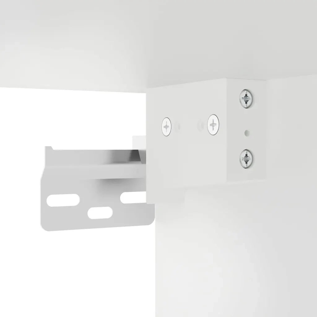 Mobile Porta TV a Parete Bianco 40x34,5x80 cm 816672