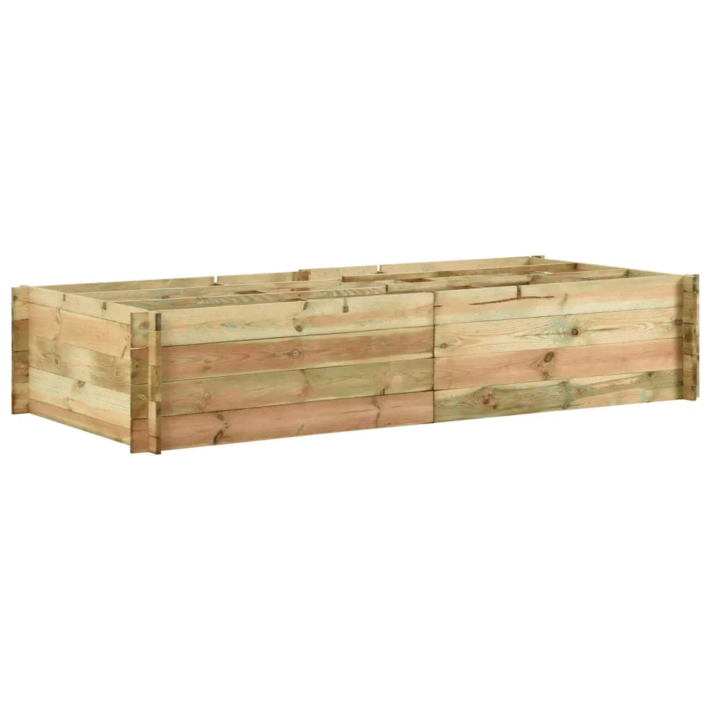 Fioriera Giardino Letto Vegetale in Legno di Pino 197x100x40cmcod mxl 120918