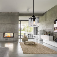 Lampada Da Soffitto Cristallo Black APP511-1CP