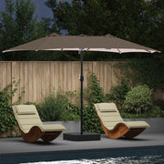 Ombrello da giardino Talpa 385 x 209 x 244 cm Poliestere 42003286