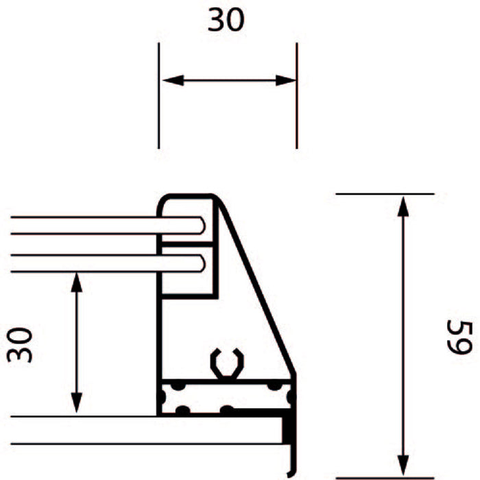 Bacheca con Ante Scorrevoli 116x98,2x5,9 cm in Alluminio Fondo Magnetico Silver
