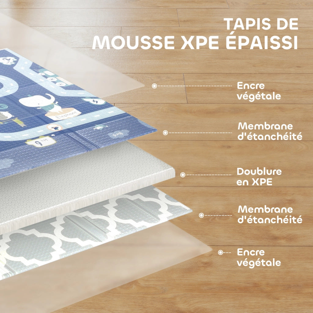 Tapis de jeu per bambini ¨C zephmum ¨C multicolore 202x180.5x1 cm