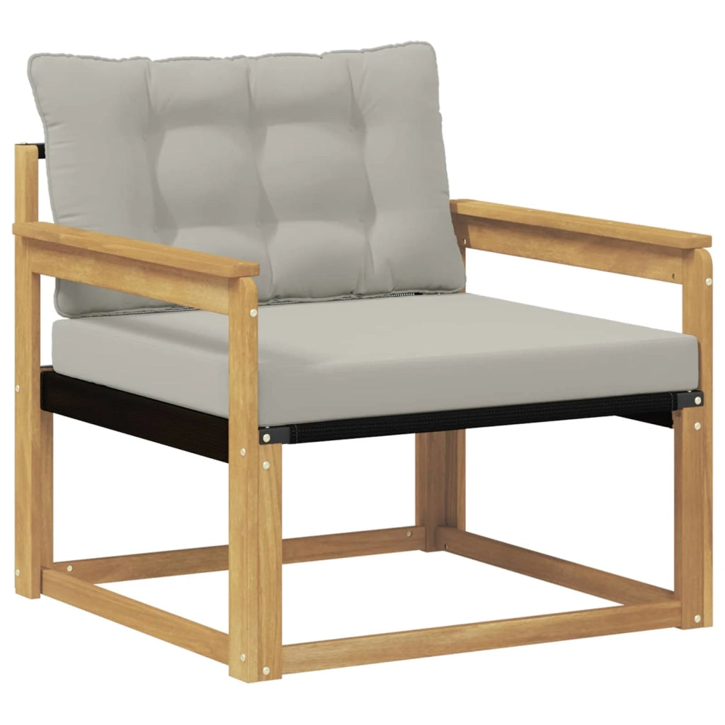Set di divani da esterno-Sofa da giardino Legno di Acacia Massello e Textilene 886348