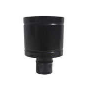 CAPPELLO ANTIVENTO INOX304 PER CANNE FUMARIE A LEGNA NERO- Diam. 140- DK- pezzi 1