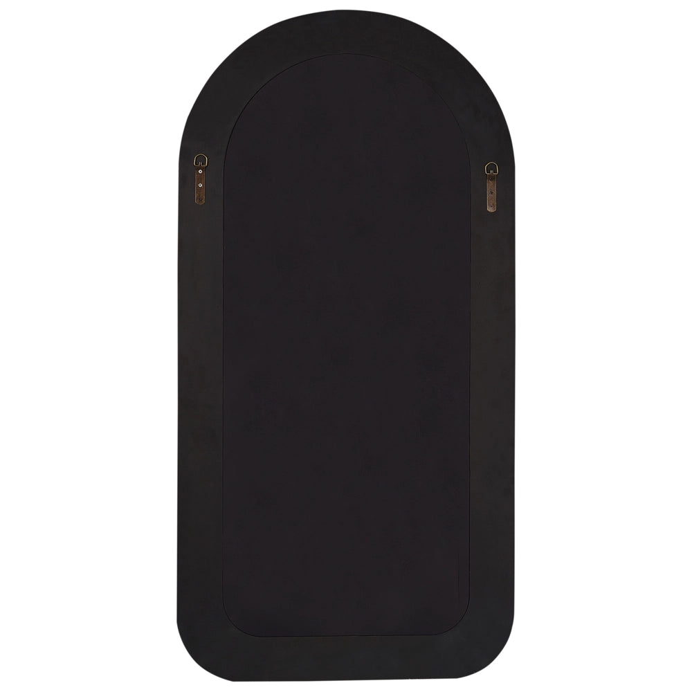 Specchio da parete Tortora Boucle imbottito vetro 60 x 120 cm Rettangolare Decorativo a parete Pezzo d'Accento Stile Moderno