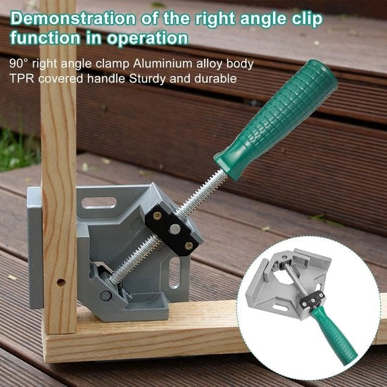 4 pezzi di morsa angolare di alta qualità - morsetto rettangolare per legno metallo e vetro - uso per saldatura e carpenteria