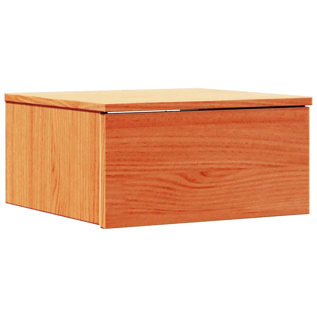 Comodino con cassetto 2 pz-Set di 2 Tavolino da notte Marrone cerato 37 x 35 x 18,5 cm