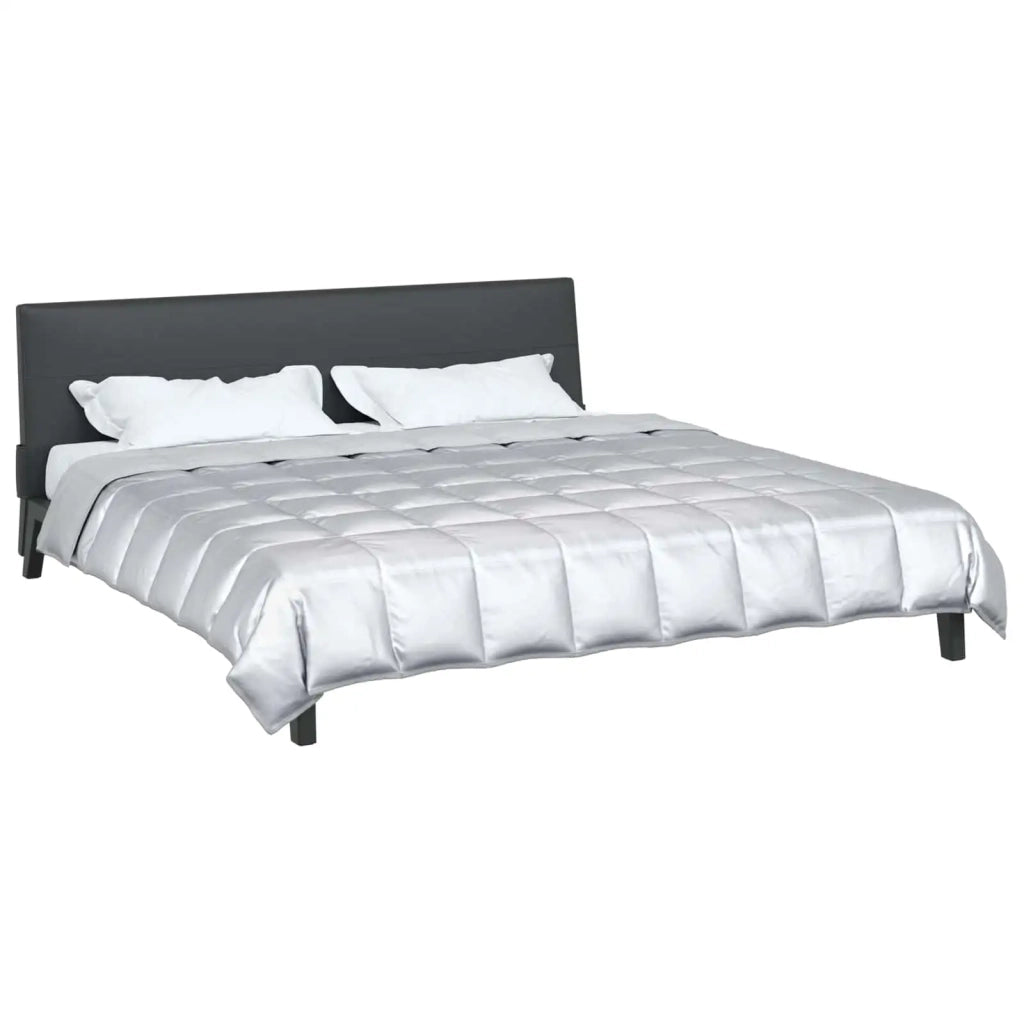 Piumone | Duvet Completo Annuale Argento 240 x 260 cm Satin e Micropile