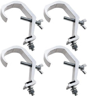 Accessori di illuminazione per podio - Accessori per spotlights - Cerniera a C in metallo - Argento - 4 pezzi - Adatto per proiettori di luce