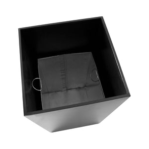 Posacenere a Colonna con Cestino Ø32 cm in Metallo Grigio Gotico 18L per Interno Esterno